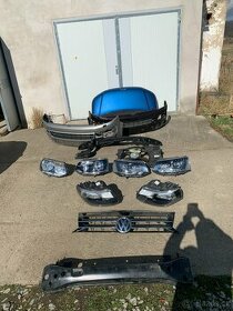 predek vw t5 lift 09-15 kapota naraznik svetla