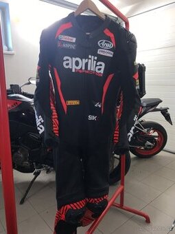 APRILIA pánská kožená motorkářská kombinéza