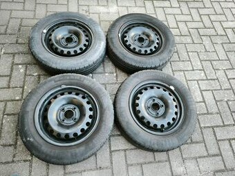 Plechové disky VW UP + letní pneu Continental 165/70/R14