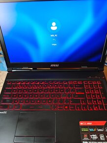 Prodám starší herní notebook  MSI  GL638SD-699CZ