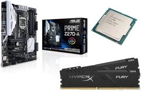 CPU i7-6700K; MB ASUS PRIME Z-270-A; RAM DDR4 32GB Kingston