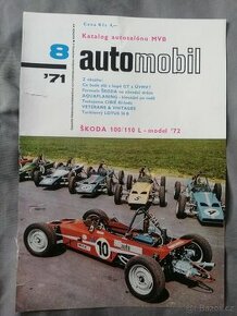 Formule ŠKODA/FIAT Obálka časopisu Automobil č 8/1971,