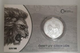 Český lev 2020  2OZ standard číslovany