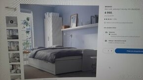 Rozkládací postel Ikea Brimmes