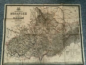 Historická mapa Moravy a Slezska - 1