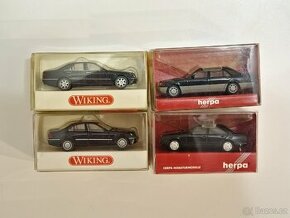 4x H0 1:87 Mercedes