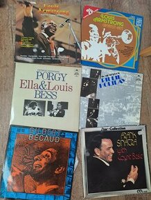 7x vinyl - Frank Sinatra, Louis Armstrong, Ella Fitzgerald