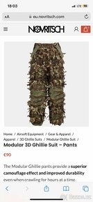 Airsoft Ghillie Kalhoty kreuzotter