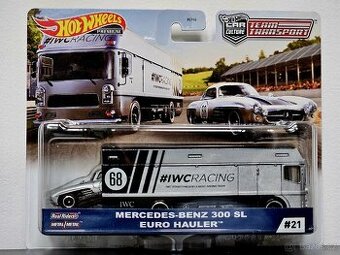 Hot Wheels team transport Mercedes-benz 300SL + Euro Hauler