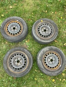 4x sada 6Jx15 H2 E47 + 195/65 R15 Zimní pneu