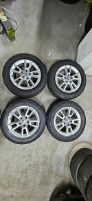 Alu kola 5x112 R16 zimní pneu 215 60 R16 Dunlop