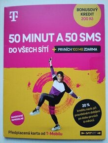 SIM T-Mobile s bonusy a kreditem