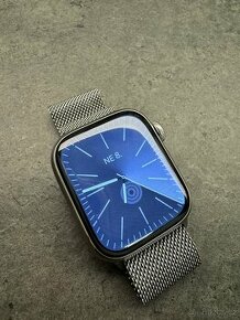 Apple iWatch 7 ocel (GPS+cellular) 41mm, pásek: milánský tah