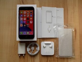 APPLE iPhone SE 2020 64GB Black - ZÁRUKA - TOP STAV-100%BAT - 1