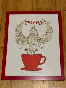 Jiří Slíva litografie, autorský tisk.-Cafénix