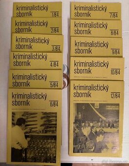 Kriminalistický sborník - ročník 1984 - 11 výtisků