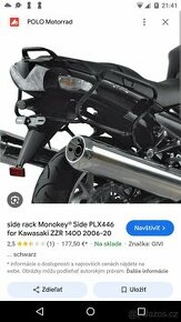 Prodam na kawasaki zzr 1400 drzaky bocnich kufru