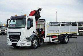 DAF LF320 4x2 - valník s hydraulickou rukou