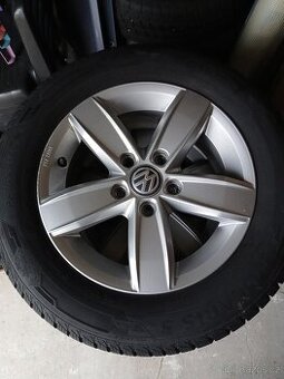 Origo alu 6x15" vw golf 7 se zimními pneu 7mm