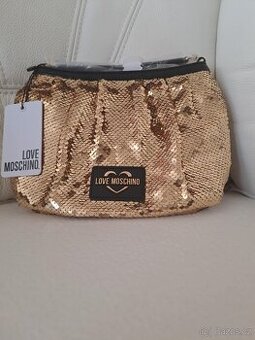 AKCE - Luxusní zlatá kabelka - originál Love Moschino 