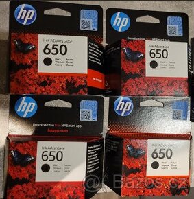 HP 650 originální inkoustová kazeta černá CZ101AE