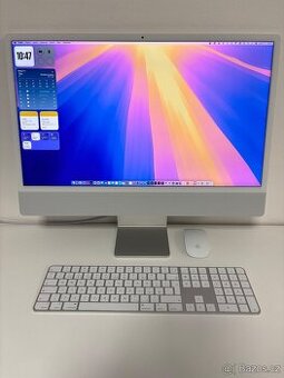 Apple iMac 24 palcový, M1, 2021, 8GB, 256SSD Stříbrný