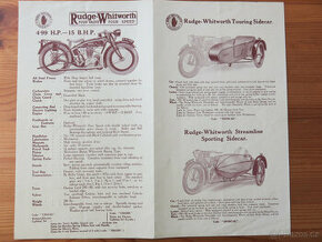 Rudge Whitworth prospekt 1926 - 1