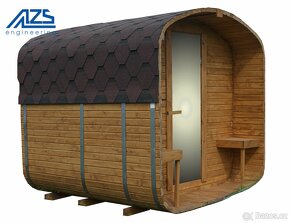 Zahradní sauna sud QUADRO 240 сm pro vlastní montáž