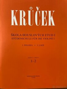 Krůček - škola houslových etud I., 1-2 sešit, nepoužívané