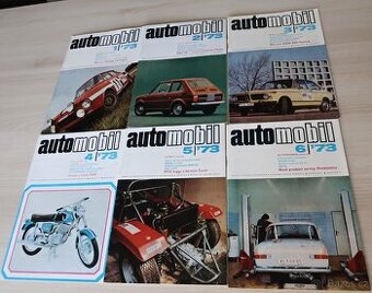 ČASOPIS AUTOMOBIL KOMPL. ROČNÍK 1973 ORIG. DESKY