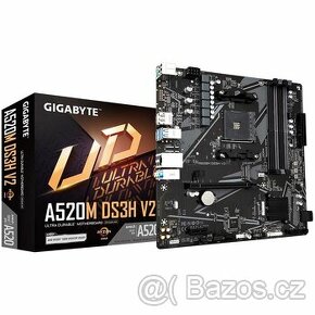 GIGABYTE MB Sc AM4 A520M DS3H V2, AMD A520, 4xDDR4, 1xHDMI