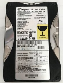 HDD 3,5" Seagate 40gb - U6 - ST340810A, IDE/ATA