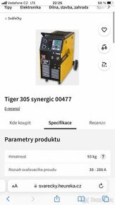 Svarecka Tiger 305 , kitin 305 jen žlutá je to vývozní typ