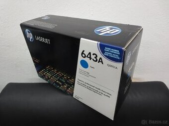 HP 643A originální toner cyan Q5951A - modrý