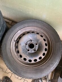 4ks Plechové disky se zimními pneumatikami Continental - 1