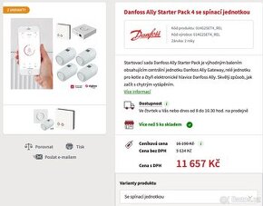 Chytré topení - Danfoss Ally Starter Pack 4