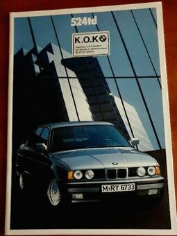 BMW 5 (E34) - 1988 - Prospekt .