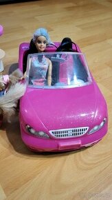 Auto, kuchyňka pro barbie, malé panenky, Barbie a pes