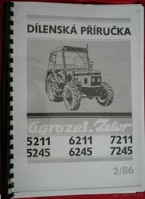 Zetor 5211-7245 díl. příručka, doplněk 5245 a 6245 - náprava