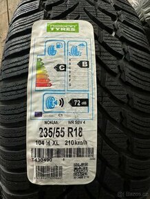 1ks NOVÉ zimní pneu NOKIAN WR SUV4 235/55 R18