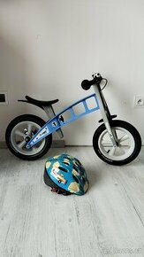 Dětské odrážedlo FirstBike Blue s adaptérem a zvonkem - 1