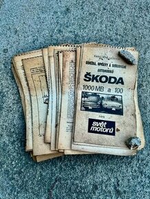 Sbírka výstřižků ze Světa motorů | Škoda - 1