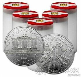 Wiener Philharmoniker 2011,2020,22,23,1oz mince Ag 999