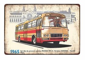 plechová cedule - autobus Karosa ŠM 11 - 1