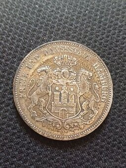 5 marka 1876 J Hamburg - 1