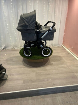 Bugaboo Donkey 3 Double KOMPLETNÍ BALENÍ - Hliníkový rám šed
