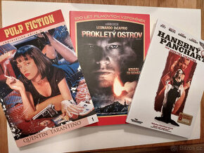 3x DVD Pulp Fiction, Prokletý ostrov, Hanebný pancharti