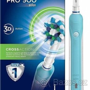 Prodám NOVÝ elektrický zubní kartáček Oral-B Pro 500 CrossAc