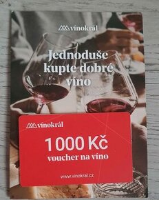 Poukázka 1000 Kč na stránkách www.vinokral.cz