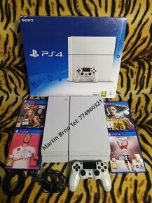 Herní konzole Sony Playstation 4 WHITE EDITION TOP STAV